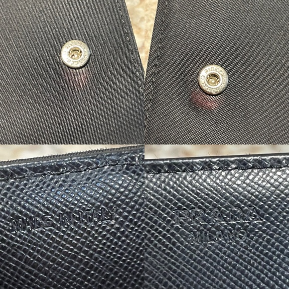 ❌SOLD!❌ PRADA Vintage Tessuto Nero Nylon & Leather Wallet Italy 100% Authentic! - Picture 16 of 16